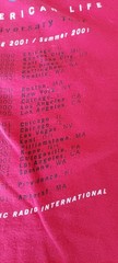 Rare Vintage 2000 This American Life 5th Anniversary Tour T-Shirt sz XL Red