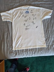 Vintage World Cup Cricket Champions Sri Lanka XL LA TOUR 96 Signatures On Back