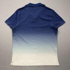Hollister Blue Ombre Epic Flex Stretch Short Sleeve Polo Shirt Size L