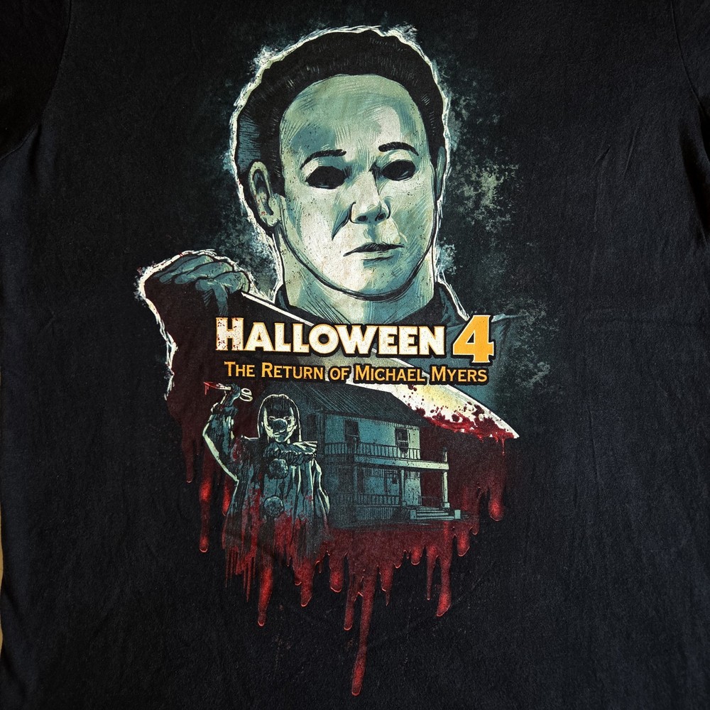 Halloween Horror Nights 2021 Halloween 4 Michael Myers Black Med Graphic T-Shirt