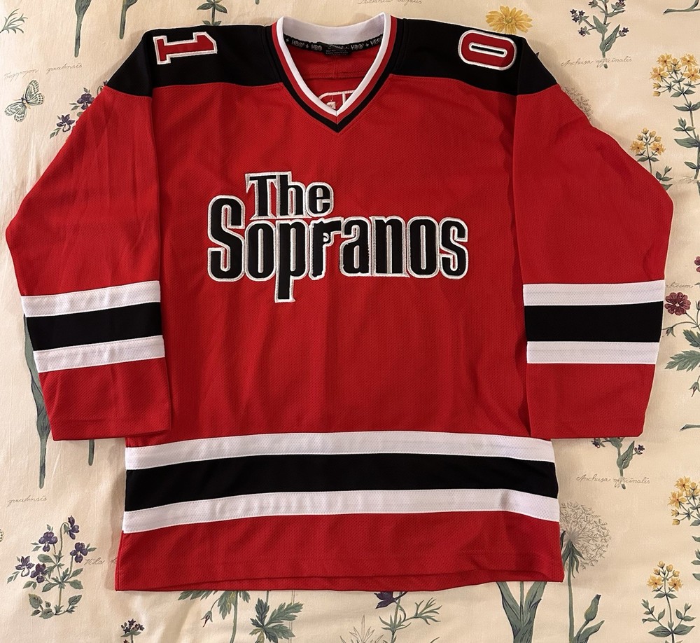 Vintage The Sopranos Hockey Jersey Size Large HBO Exclusive Merch Authentic