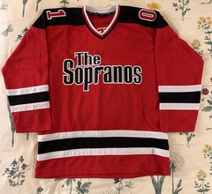 Vintage The Sopranos Hockey Jersey Size Large HBO Exclusive Merch Authentic