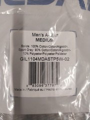 Gildan Mens A Shirt Multicolor Tag Free Cotton Size M. 5 Pack