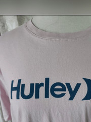 E21 Hurley Light Pink T-shirt with Navy Logo