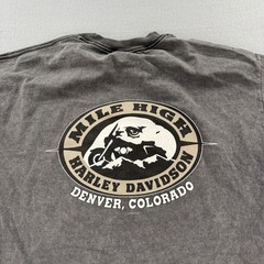 Harley-Davidson Shirt Mens Large Gray Eagle Legendary Trademark Biker 2007 Tee