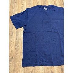 G.H. Bass Pocket Tee Mens Large Navy Blue Adult Short Sleeve Cotton Excellent