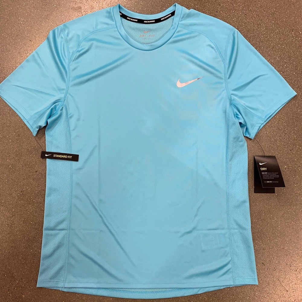Nike Men’s Dri-FIT Miller Mesh Top Tee Shirt Polyester AT3951-496 Blue Size XXL