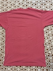 Vtg Retro Fruit Of The Loom Blank Pink T-Shirt Single Stitch USA L Cotton As Is