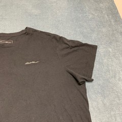 Eddie Bauer T Shirt Men 2XL Black Cotton Dark Wash Streetwear Comfort Travel Tee