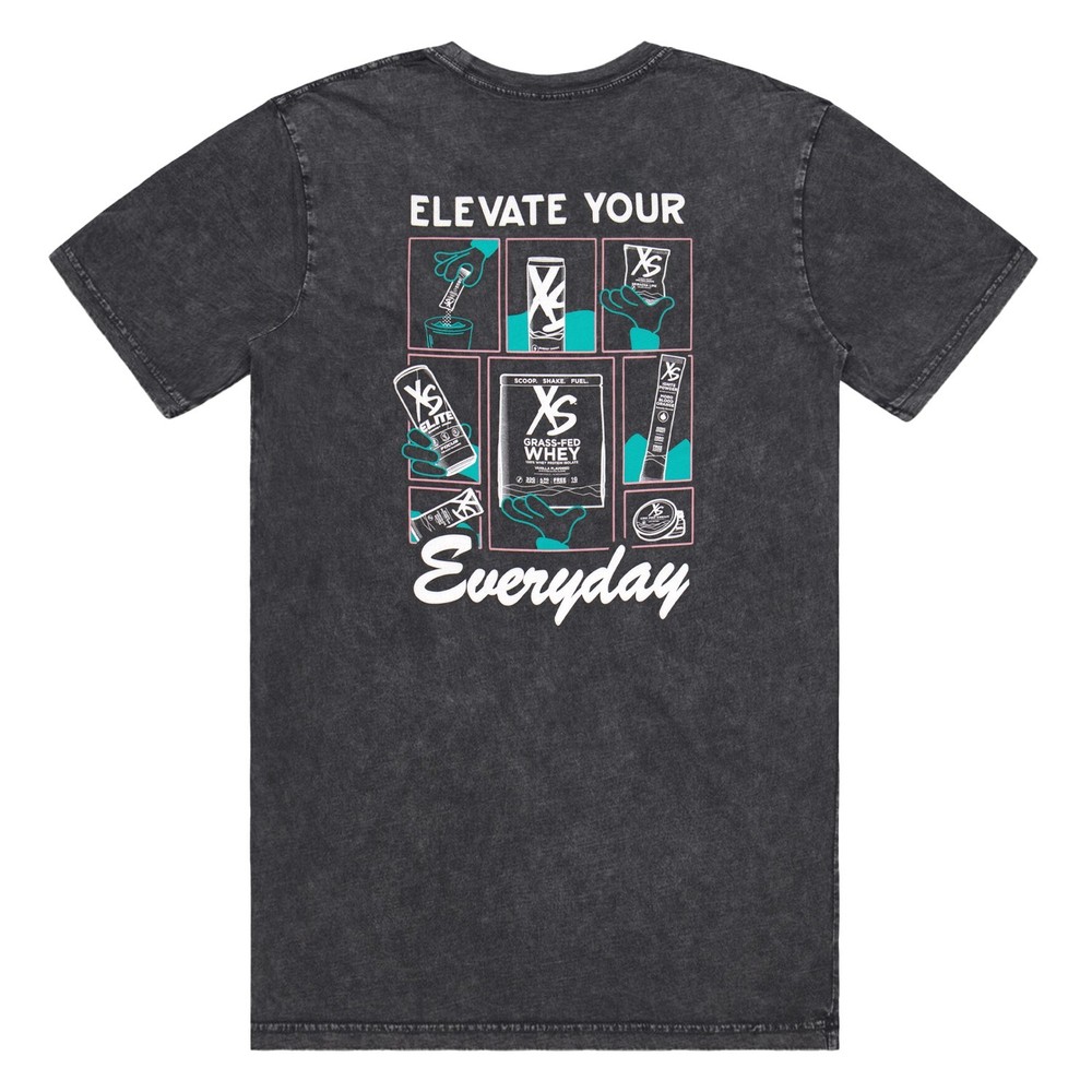 NEW Size X-LARGE Elevate Your Everyday XS Products Branded Tshirt – Vintage Grey