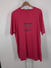Tommy Hilfiger Vintage 90s Fuscia Pink Graphic Yacht Beach Club NYC T Shirt M