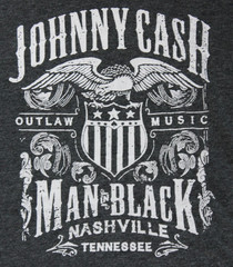 Johnny Cash Man In Black Nashville Tennessee T-Shirt Men’s Size 2XL Gray