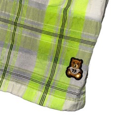 Teddy Fresh Short Sleeve button Shirt Mens Medium multicolor neon panel NEW
