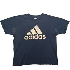 Adidas Shirt Mens XL The Go-To Tee Logo Graphic Crewneck Blue Athletic Casual