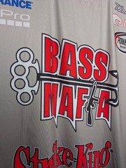 FLW Bass Fishing Jersey 2XL Bass Mafia Mercury Strike King Tournament Sponsors