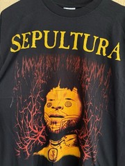 Sepultura Roots Vintage Single Stitch Band T Shirt Size XL Modern Reprint