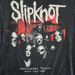 Slipknot Men Shirt M Black Graphic Print Band Photo Tour Dates Concert Tee