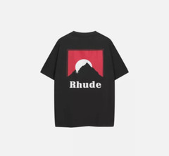 NEW Men Women RHUDE High Quality Loose Leisure Cotton Short Sleeve T-Shirt S-XL