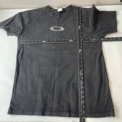 Vintage Oakley Software Shirt Mens Large Black 3d Skull Crossbones USA Made Y2K