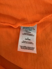 ATHLETIC WORKS DRIWORKS Tri-Blend Orange Long Sleeve Crew Neck T-Shirt Sz S*