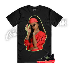 4 Black Infrared Barely Volt Infrared Bright Mango 23 T Shirt Match LIYAH