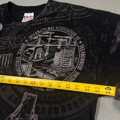 San Diego 229 California Steel Vtg Y2K AOP Construction Work Tool T Shirt XL