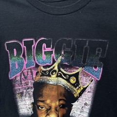 Notorious BIG Black Graphic Tshirt Medium HIp Hop Rap Rapper Big Poppa Retro 90s