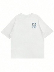 Coastal Men’s Vacation Style Island Element Printed Short Sleeve T-Shirt