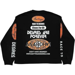 Bottega Desires Race to Desires L/S T-Shirt Black Size XL Sold Out