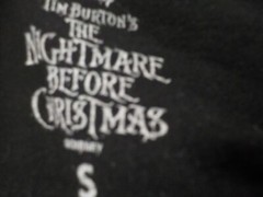 N A312 Disney Nightmare Before Christmas Size Small T-Shirt Lot (A)