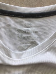 Athletic Works Mens DriWorks Performance T-Shirt White Short Sleeve Size L 42-44