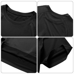 Men’s Compression Athletic Fitness Shirt Base Layer Tops Sports Gym Tight Dry US