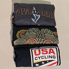 Lot Of 3 Small Medium Men T-shirts Various Brands Nike USA Cycling Bugle Boy VTG