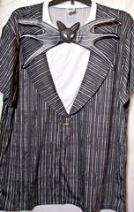 Nightmare Before Christmas Costume T Shirt Disney Novelty Tuxedo Style 3D Tee XL