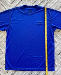 VTG Nike ACG T-Shirt Mens Medium Blue Outdoor Sports Base Hiking Running Gym Y2K