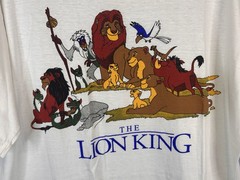 Vintage 90s Disney The Lion King T Shirt XL Simba Scar Movie Promo White