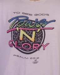 vintage 80s God’s Power N Glory T-Shirt Single Stitch Jesus Religious Xian SZ XL