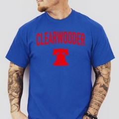 CLEARWOODER | Philadelphia Baseball themed Ring Spun Cotton T-Shirt