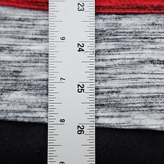 Brooklyn Cloth Gray Red Blue Long Sleeve Hooded T-Shirt Men’s S
