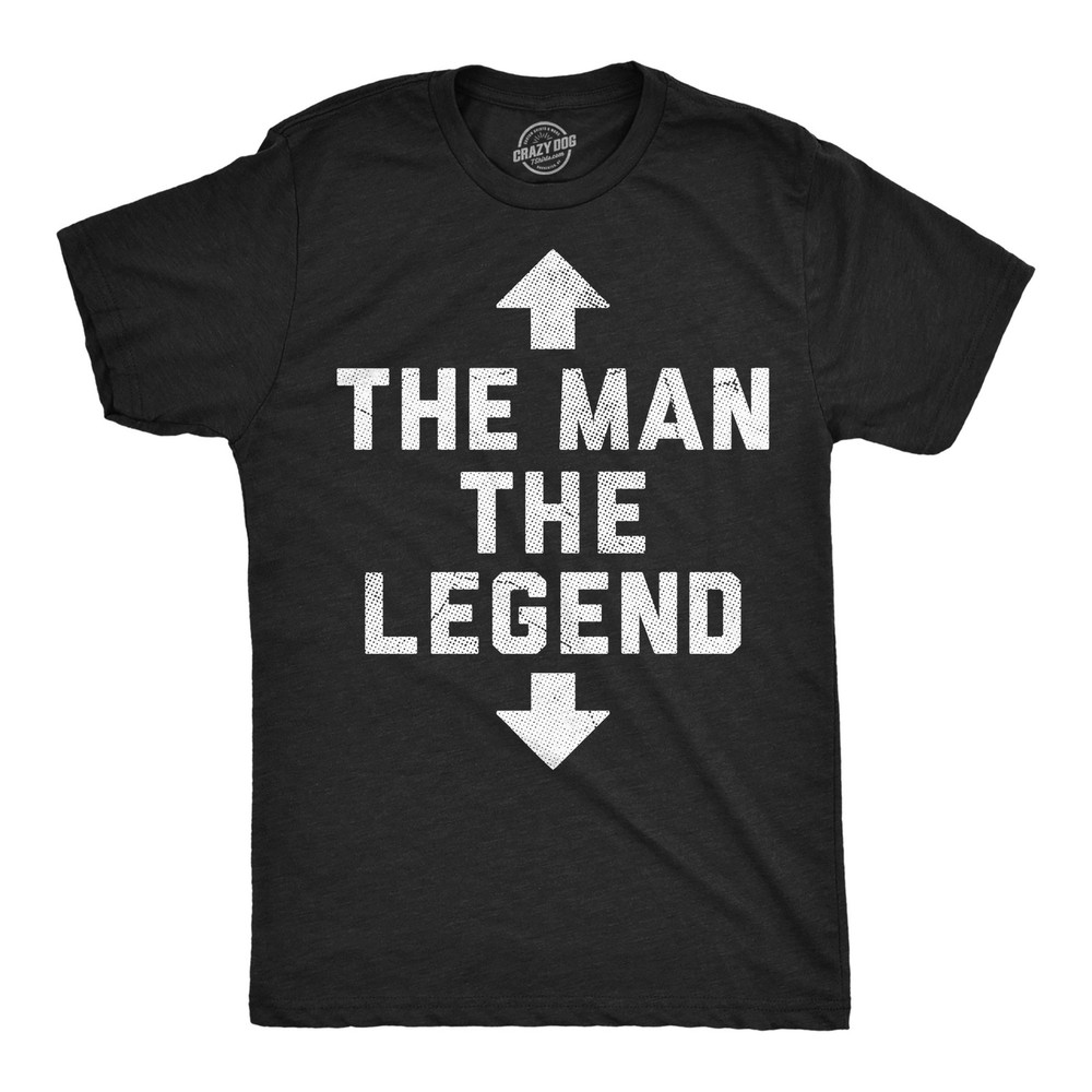 Mens Funny T Shirts The Man The Legend Sarcastic Arrow Graphic Novelty Tee for