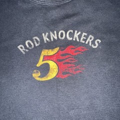 Rod Knockers Cool Vintage 90’s Tshirt Rare EJX XL Blue Hot Rod Shirt