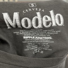 Cerveza Modelo Men’s Shirt 100% Cotton Black Size Small New