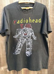 Radiohead Robot Band Shirt Rare Charcoal T-shirt Size S-5XL