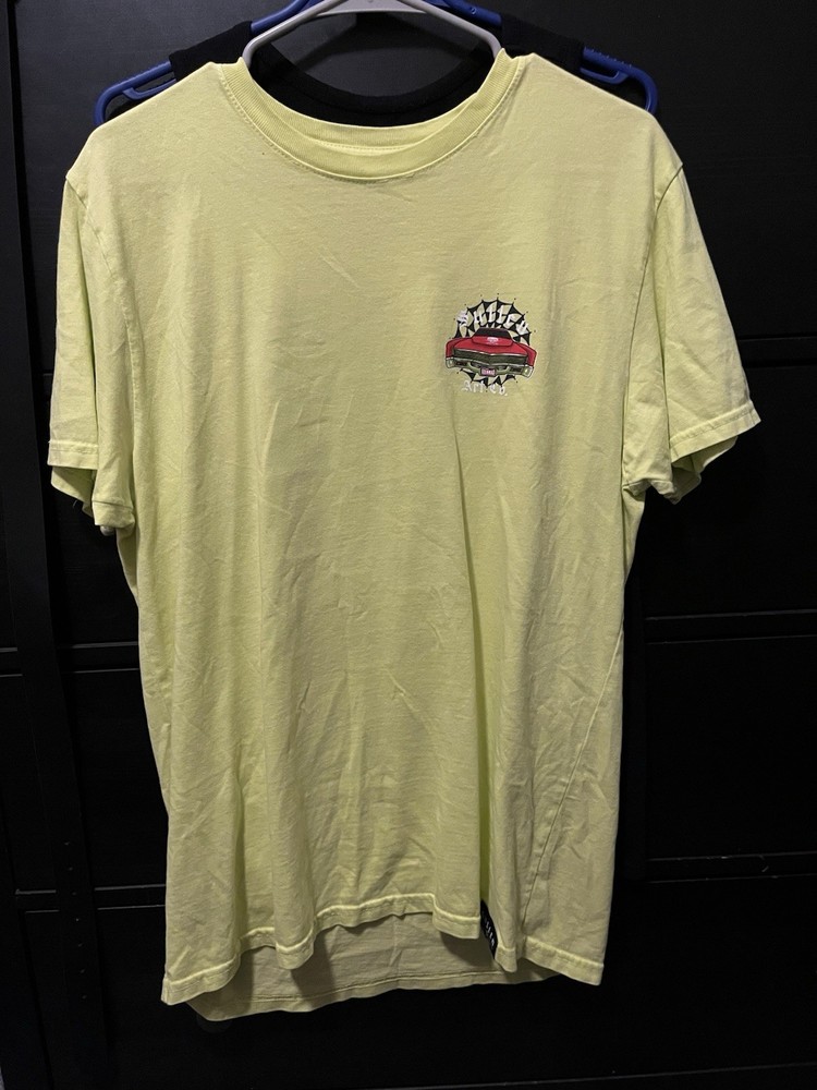 Sullen Art Co. Men’s Yellow Car Graphic Print Logo T-Shirt Crew Neck M