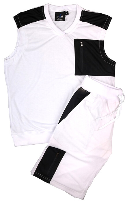 MEN SUMMER SLEEVELESS SPORTS SHORT SET FOR JOGGING RUNNING S M L XL 2XL 3XL 4XL