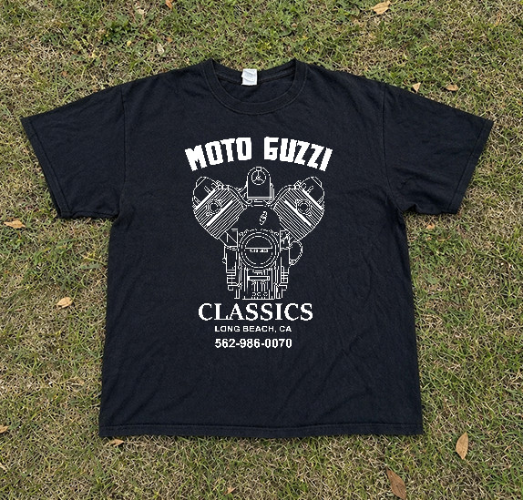 Moto Guzzi Vintage Cotton Unisex T-Shirt, Sizes S-3XL