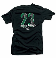 Shirt to Match Jordan Retro 1 Pine Green 2020- 23 Black