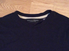 Preowned &excellent Crazy Horse (Liz Claiborne) ribbed Black Mens Small t-shirt