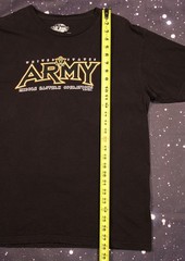 7.62 Designs Army Unleashed Eagle 2-sided Black Graphic T-shirt – Large – 2007