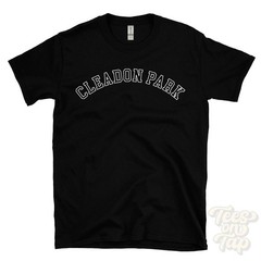 CLEADON PARK T-SHIRT RETRO VARSITY STYLE england south tyneside